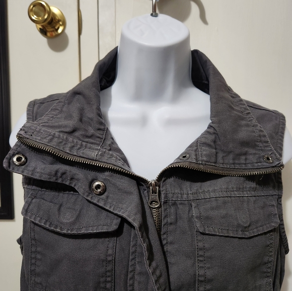Gray Denim Vest - Picture 7 of 11